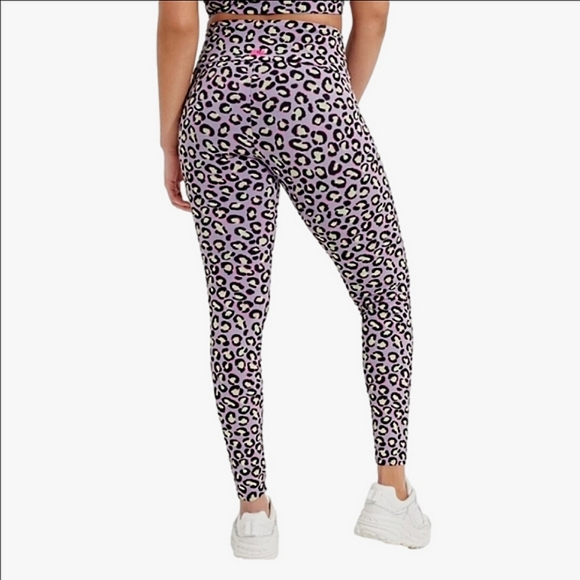 🆕 UGG "W SAYLOR" PURPLE & BLACK ANIMAL PRINT LEGGINGS - Picture 2 of 12